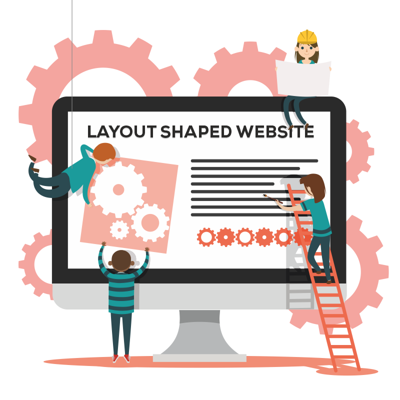 Layout shaped Website